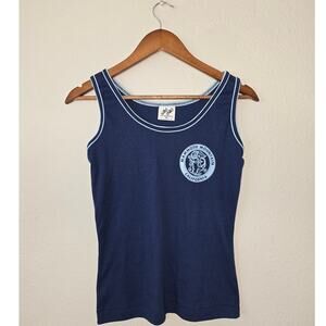 Vintage California Tank Top Womens Medium Blue Mammoth Mountain Sleeveless Tee
